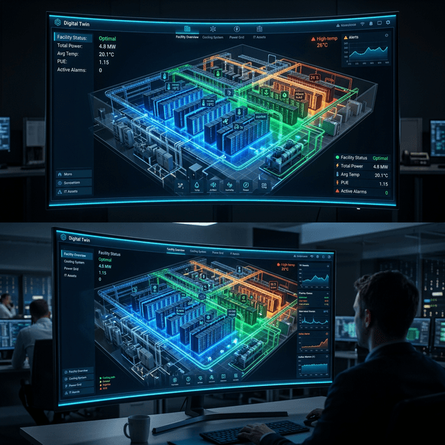 Digital twin facility operations workspace