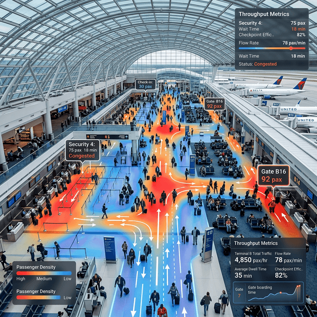 Passenger and facility flow review