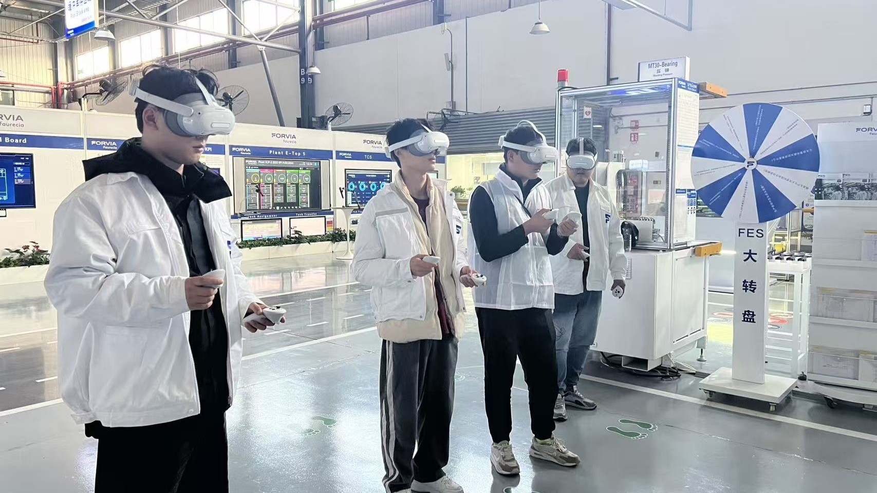 Faurecia XR training scene built with DataMesh Director